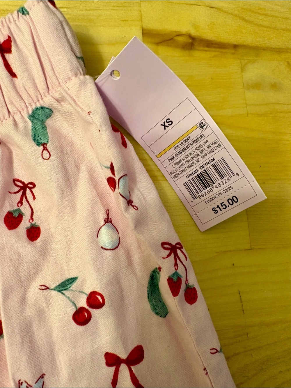wild fable Pink Cherry & Bow Pajama Shorts - Picture 4 of 5